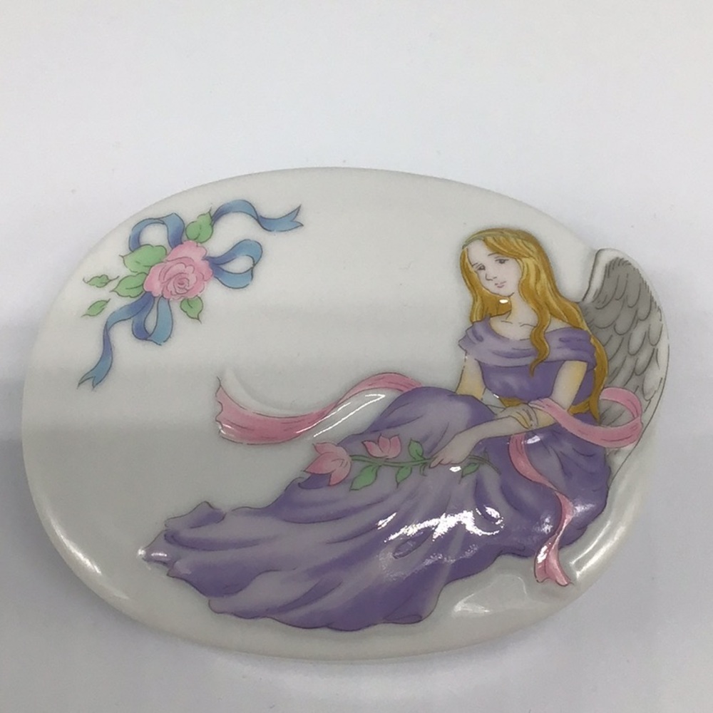 Porcelain Angel Trinket Box